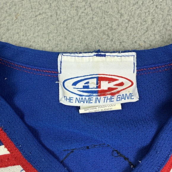 Vintage Cambridge Isanti‎ Bluejackets Hockey Jersey High School Minnesota MN - Picture 10 of 14